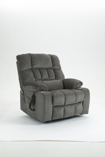 High Density Foam Lift Sofa With Heat And Massage 2 Pockets 2 Cup Holder 2 Remote OKIN Motor