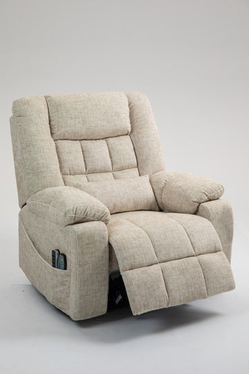 Lay Flat Lift Chair With Heat And Massage Reclining To 180 4 OKIN Motors Adjustable Headrest And Lumbar