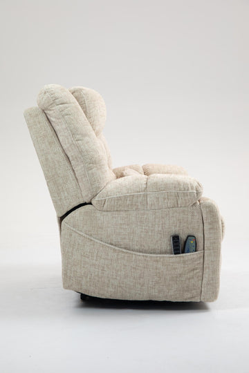 Lay Flat Lift Chair With Heat And Massage Reclining To 180 4 OKIN Motors Adjustable Headrest And Lumbar