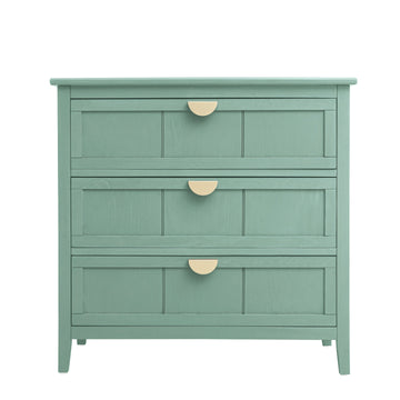 3 Drawer Cabinet Storage Cabinet with Drawers Modern Sideboard Buffet Cabinet Entryway Cabinet for Living Room Dressers Chest of Drawers, Green
