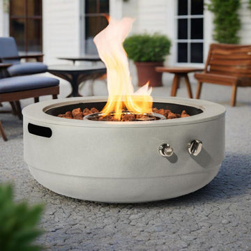 Outdoor Steel Propane Fire Pit Bowl 50000 BTU