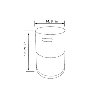 Concrete Style Outdoor Propane Tank Cover Side Table
