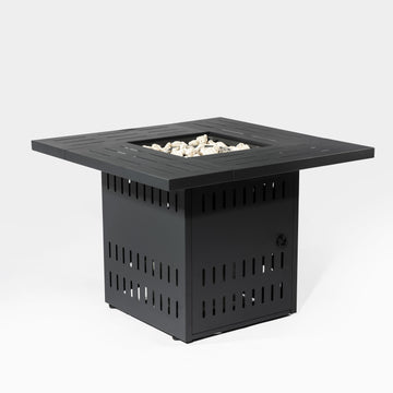 34 Inch Steel Outdoor Propane Fire Pit Table