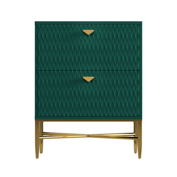 2 - Drawer Wood Nightstand