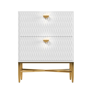 2 - Drawer Wood Nightstand