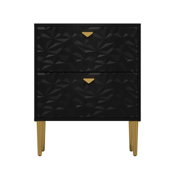 2 - Drawer Wood Nightstand