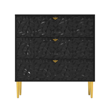 3 - Drawer Wood Nightstand