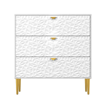 3 - Drawer Wood Nightstand