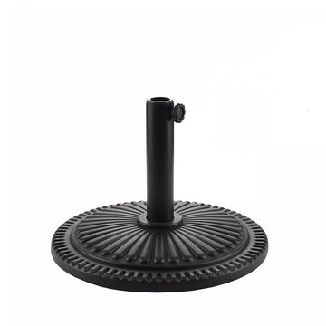 18in Patio Umbrella Base Heavy Duty Umbrella Base Stand Outdoor Patio Round Umbrella Base Antiqued Umbrella Stand Base for Deck Garden