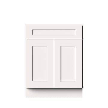 Standard Base Cabinet in White 27-in W x 34.5-in H x 24-in D