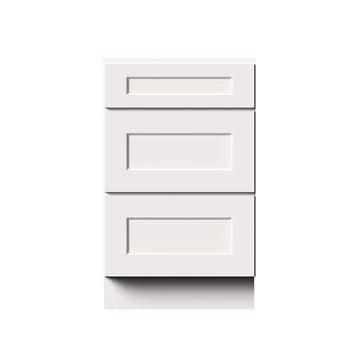 Drawer Base Cabinet in White 21-in W x 34.5-in H x 24-in D