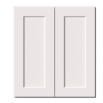 Standard Wall Cabinet in White 27-in W x 30-in H x 12-in D