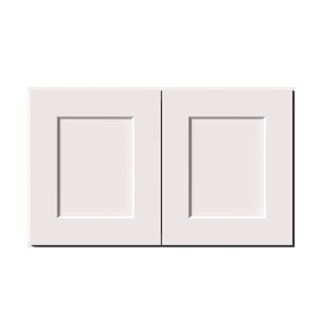30-in W x 18-in H x 12-in D White Shaker Ready-to-Assemble Kitchen Wall Cabinet with Soft-Close Hardware