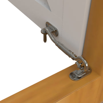 4 in. Stainless Steel Sliding Barn Door Hook Lock Latch
