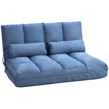Convertible Floor Sofa Chair with Adjustable Backrest and Headrest