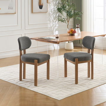 Dining Chairs Set of 2 Modern Fabric Upholstered Dining Room