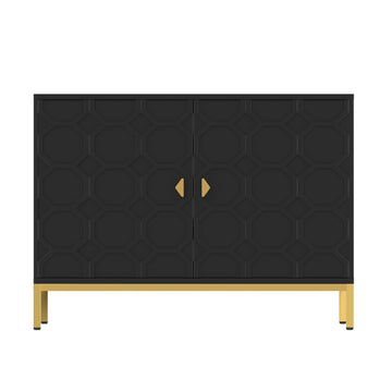 Freestanding Storage Cabinet 2-Door Accent Cabinet