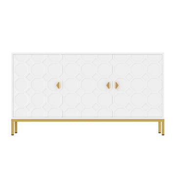 Freestanding Storage Cabinet 3-Door Accent Cabinet
