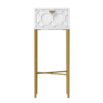 High Gloss Storage Corner Table