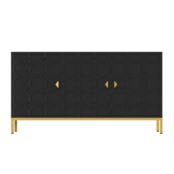 Freestanding Storage Cabinet 3-Door Accent Cabinet