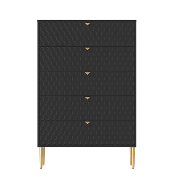 Boyel Living 31.5 inches W 5-Drawer Storage Cabinet Dresser & Chest