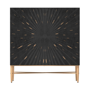 Modern Wood Storage 2 Door Accent Cabinet