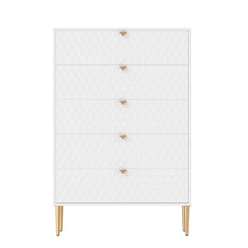 Boyel Living 31.5 inches W 5-Drawer Storage Cabinet Dresser & Chest