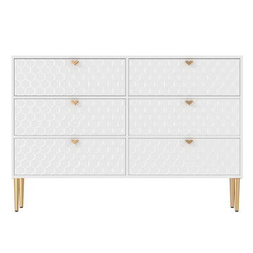 Boyel Living 47.8 inches W 6-Drawer Storage Cabinet Dresser & Chest