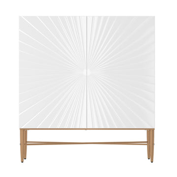 Modern Wood Storage 2 Door Accent Cabinet