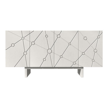 63'' Large Buffet Sideboard 4 Door Storage Cabinet