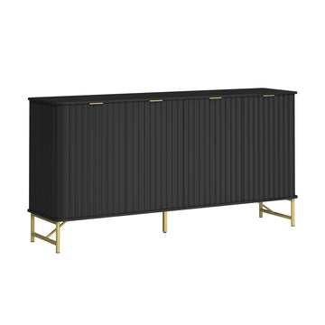 4-Door Accent Cabinet Large Storage Cabinet