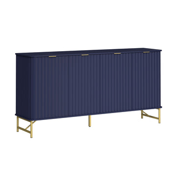 4-Door Accent Cabinet Large Storage Cabinet