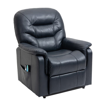 Boyel Living Ergonomic Faux Leather Power Lift Recliner Chair for Elderly with Side Pocket and Two Remote Control