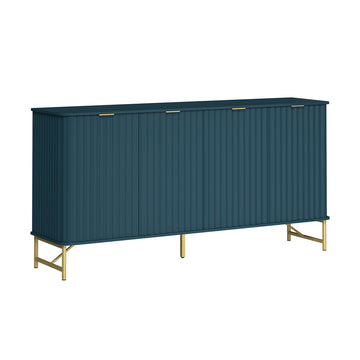 4-Door Accent Cabinet Large Storage Cabinet