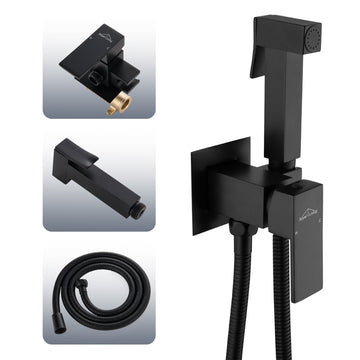 Boyel Living Wall Mount Single-Handle Handheld Bidet Sprayer with Handle and Mixer Body