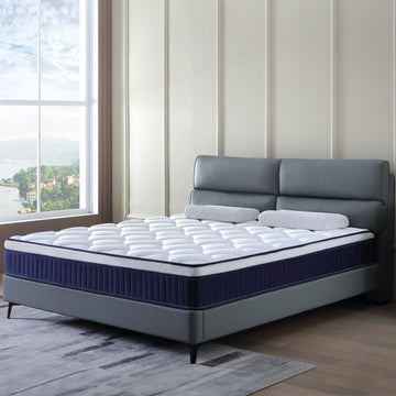 Twinxl Size Mattress 10 Inch Hybrid Mattress in a Box with Gel Memory Foam Individually Pocket Coils Springs Pressure Relief Motion Isolation Edge Support Medium Firm