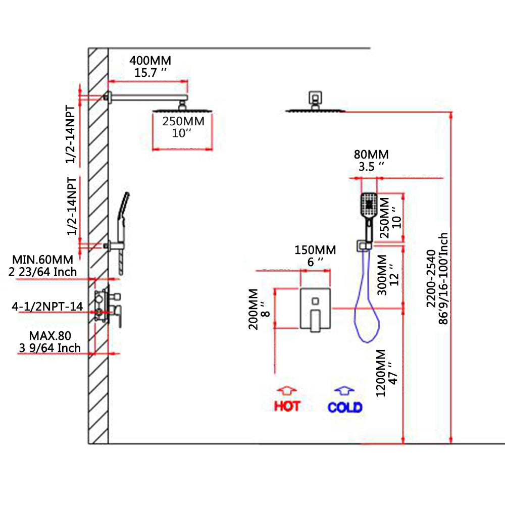 MS-BOX2210BN Dimensions