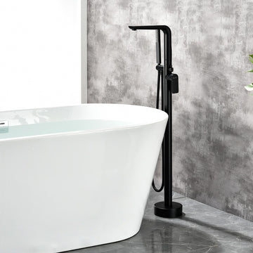 Single-Handle 1-Spray Tub and Shower Faucet in Matte Black (Valve Included) - Built In Valve