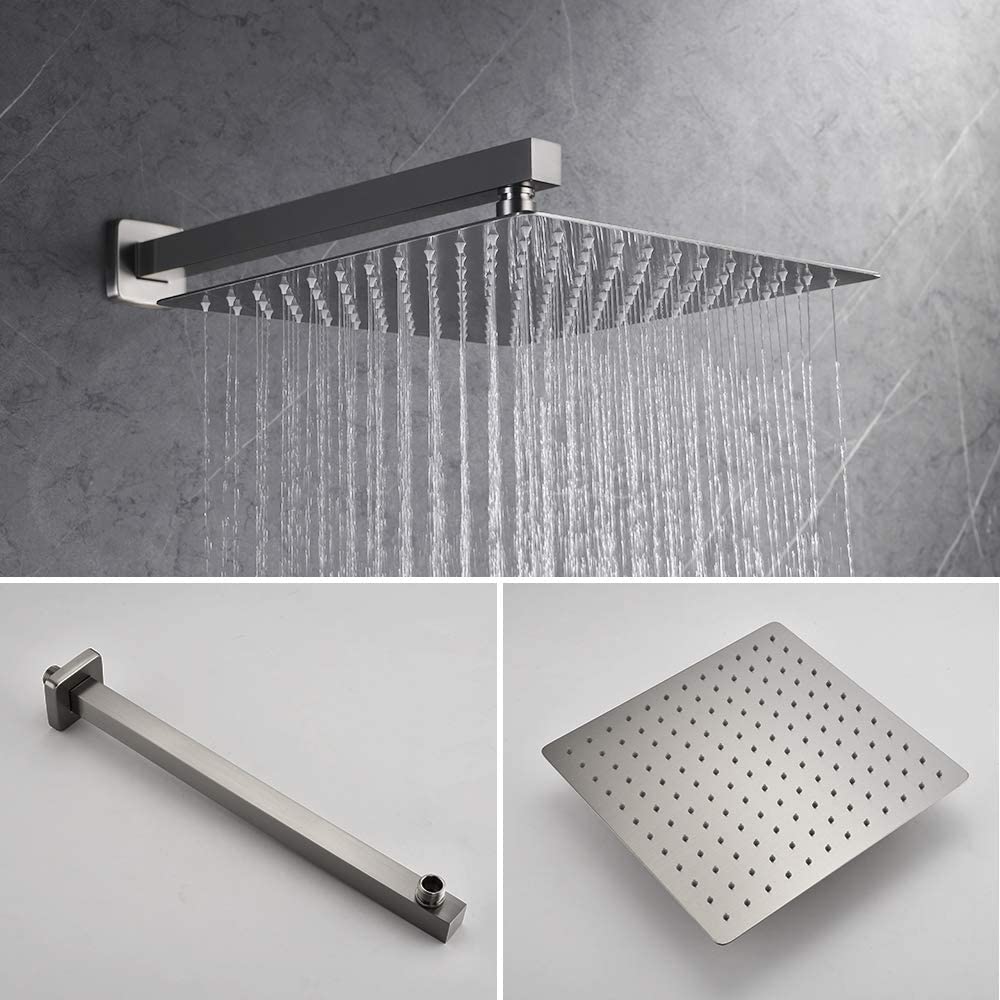 10 in. Wall Mount Rain Shower Head