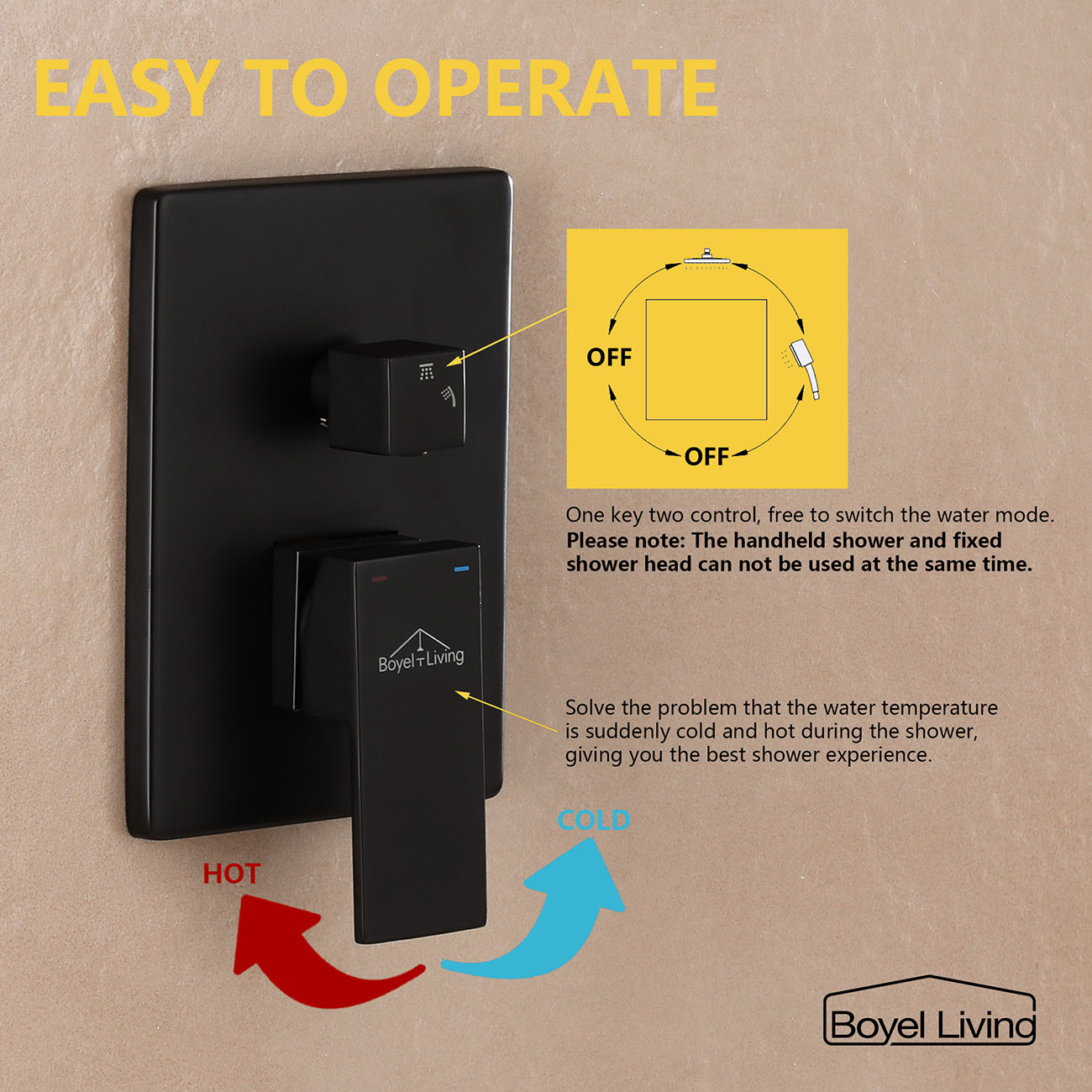 Two-function shower system
