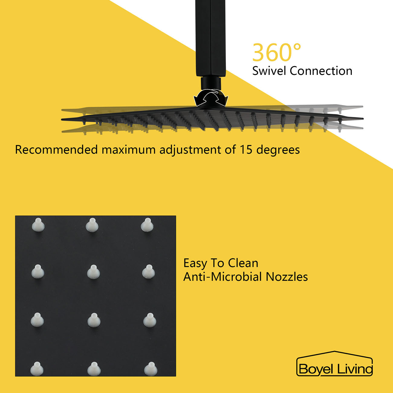 10 in. Ceiling Mount Shower Head