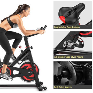 30 lbs Family Fitness Aerobic Exercise Magnetic Bicycle