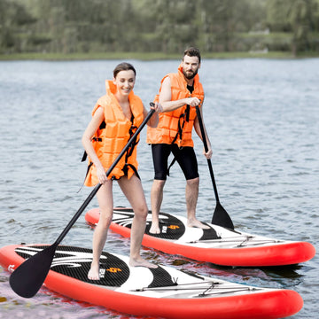 Inflatable Stand up Adjustable Fin Paddle Surfboard with Bag