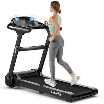 2.25HP Folding Treadmill Running Jogging Machine with LED Touch Display
