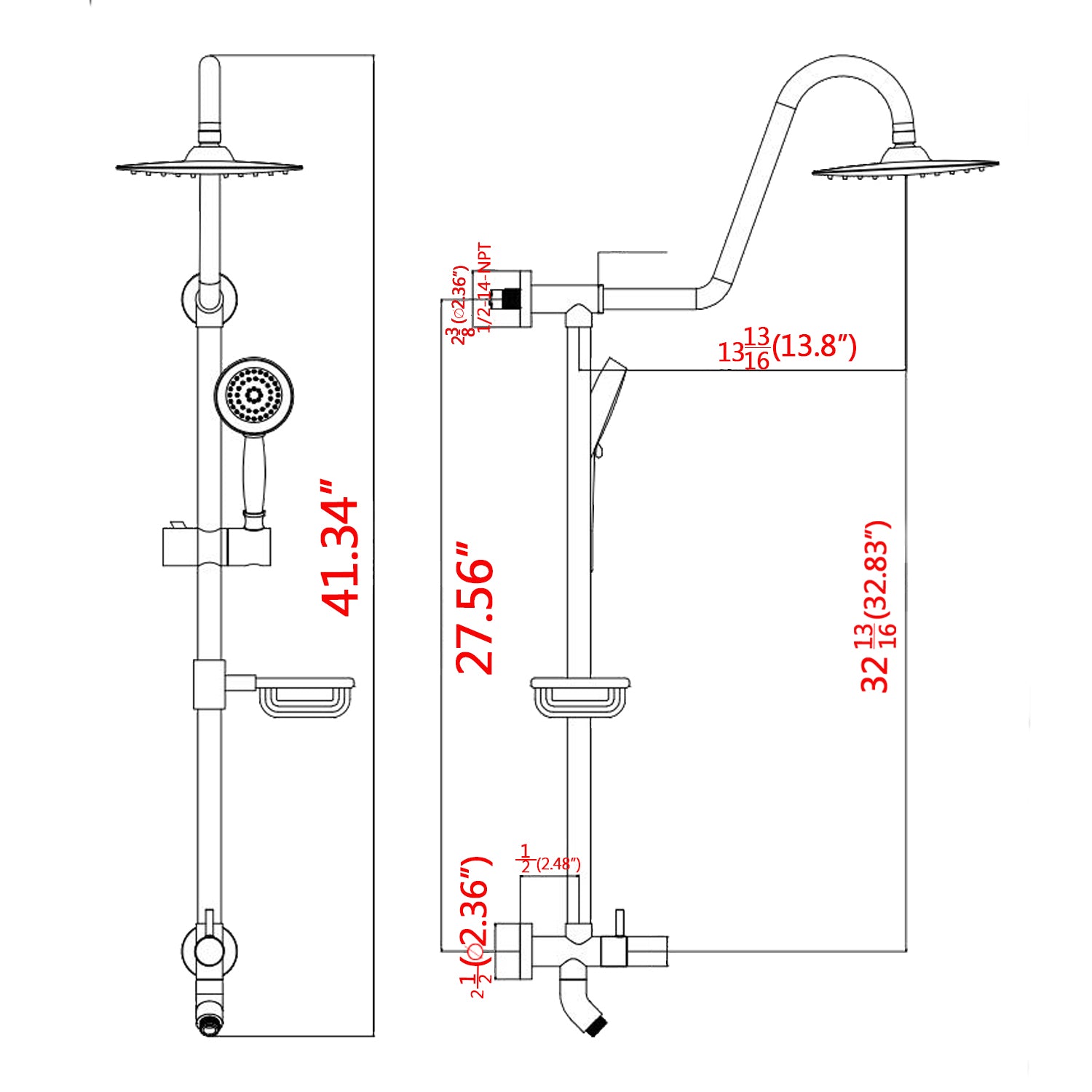 MS-BL-H1106-MB Dimensions